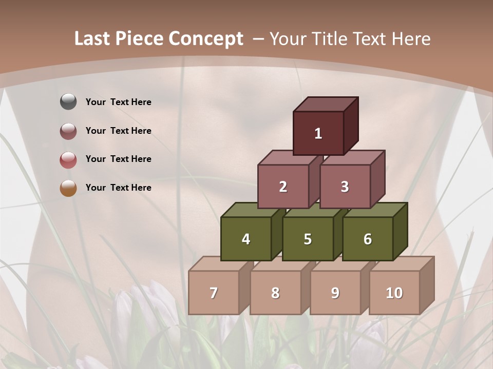 Man With Flowers PowerPoint Template