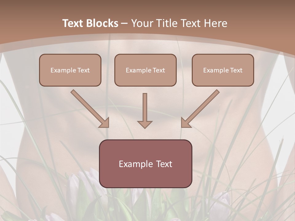 Man With Flowers PowerPoint Template