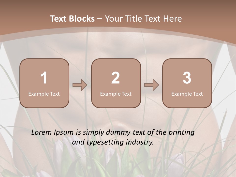 Man With Flowers PowerPoint Template
