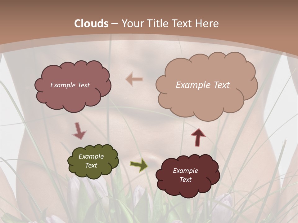 Man With Flowers PowerPoint Template