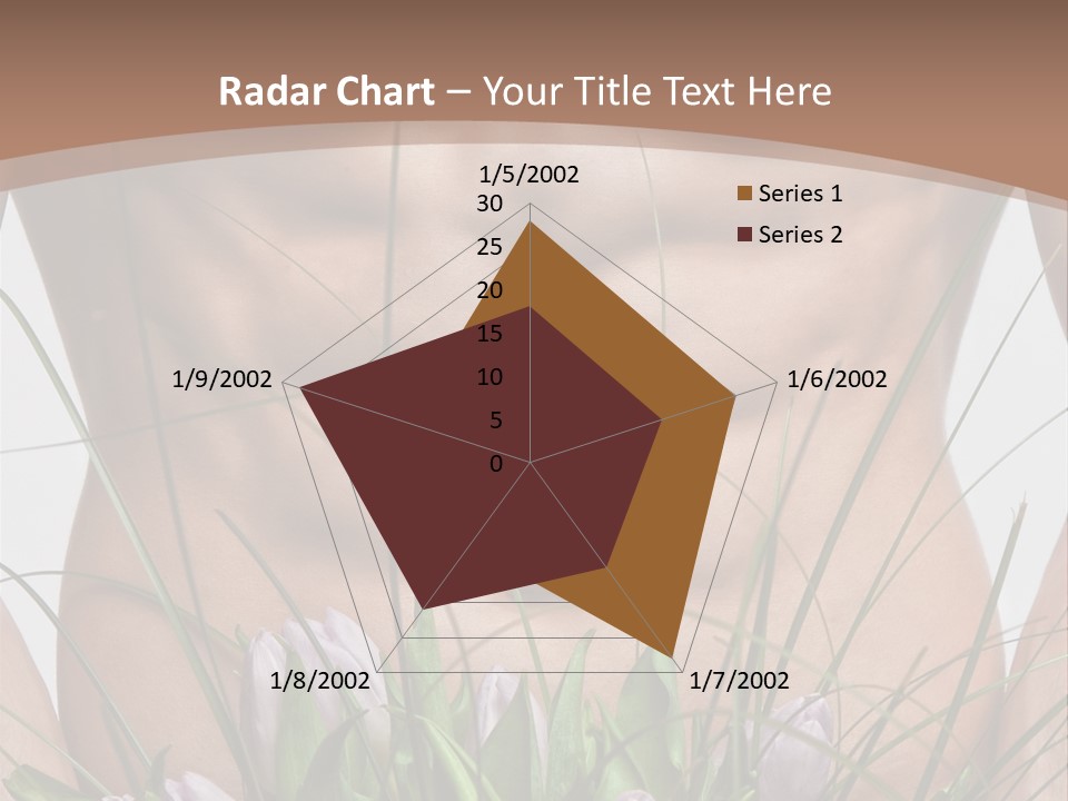Man With Flowers PowerPoint Template