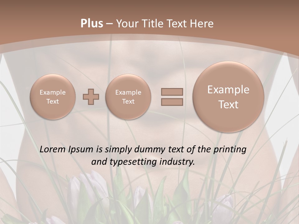 Man With Flowers PowerPoint Template