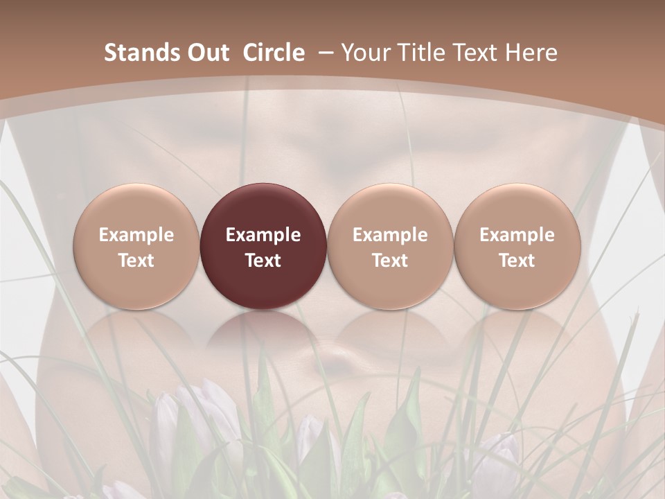 Man With Flowers PowerPoint Template