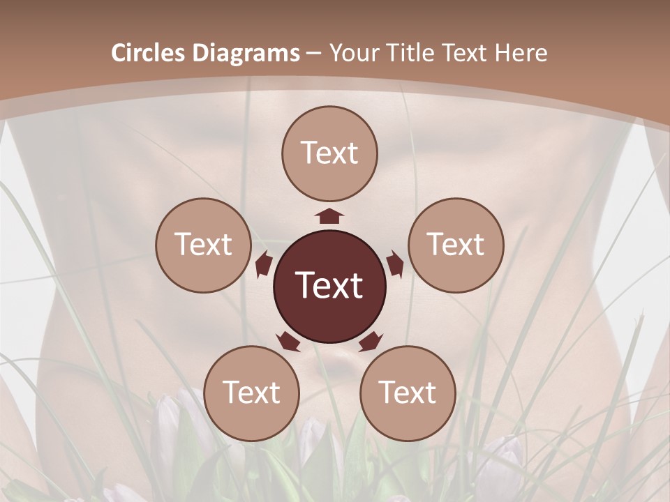 Man With Flowers PowerPoint Template