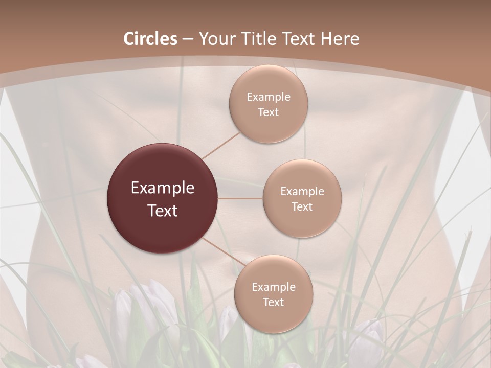 Man With Flowers PowerPoint Template