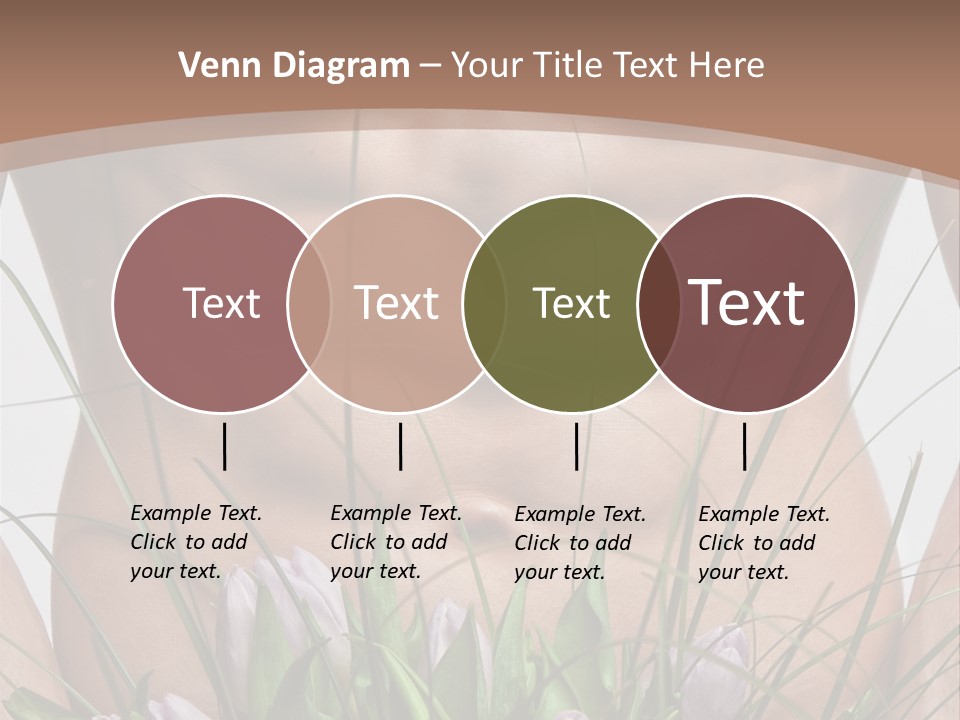 Man With Flowers PowerPoint Template