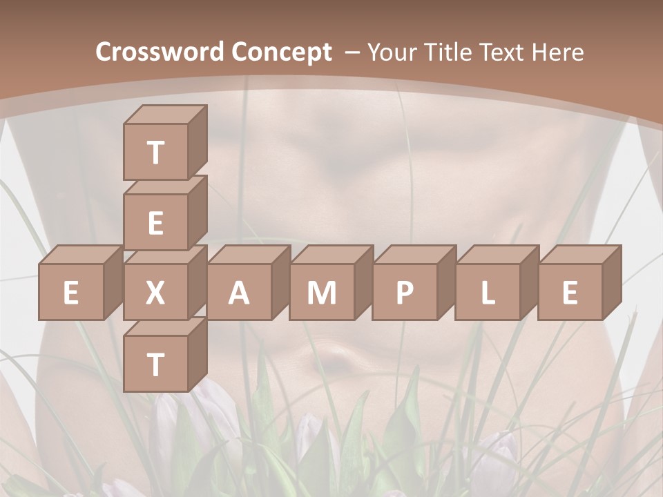 Man With Flowers PowerPoint Template