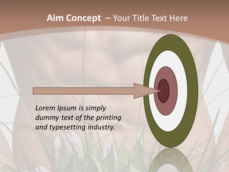 Man With Flowers PowerPoint Template