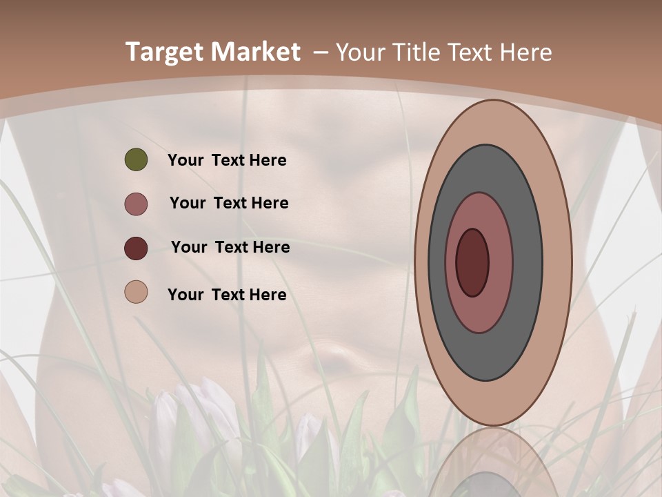 Man With Flowers PowerPoint Template