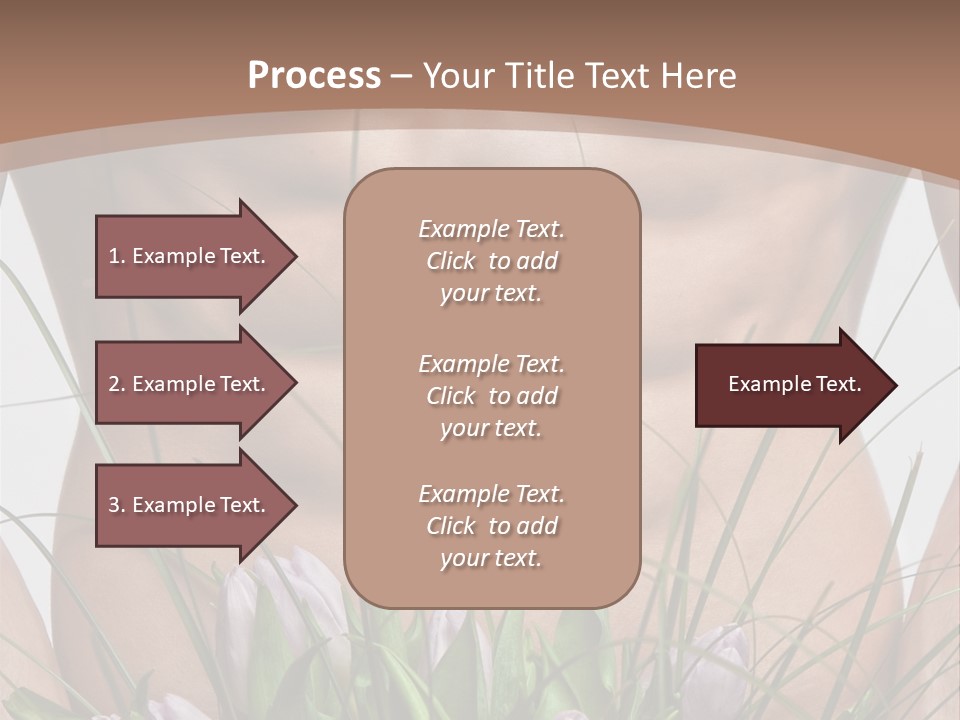 Man With Flowers PowerPoint Template