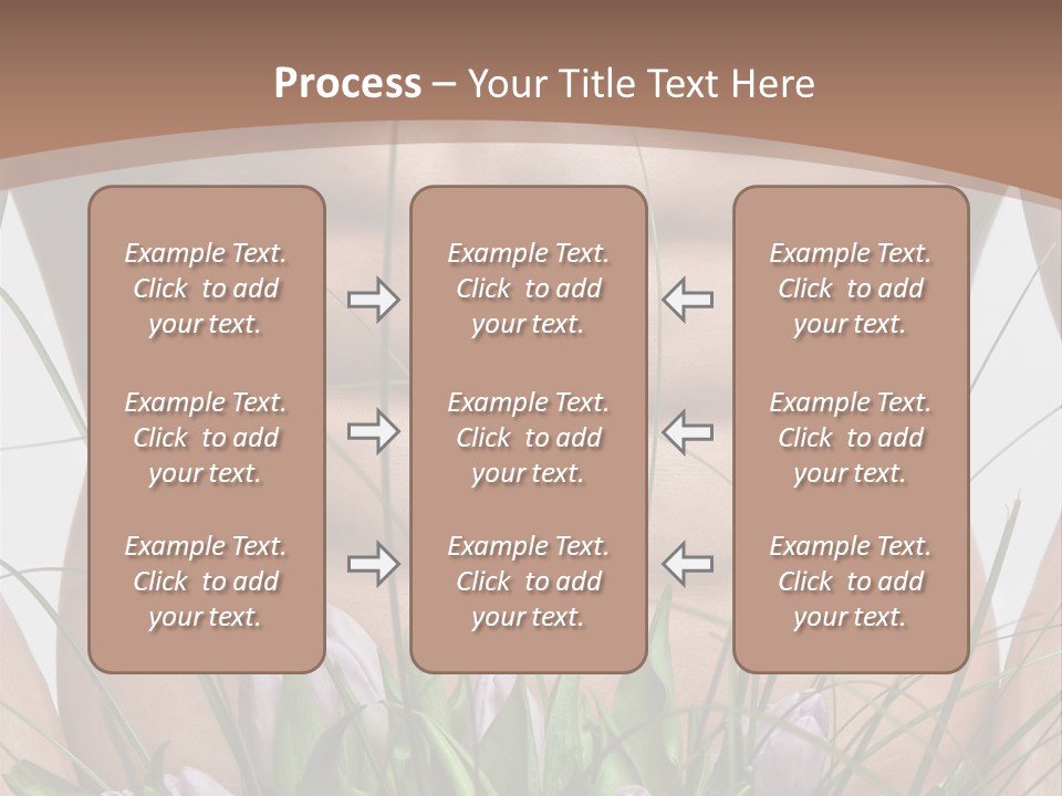 Man With Flowers PowerPoint Template