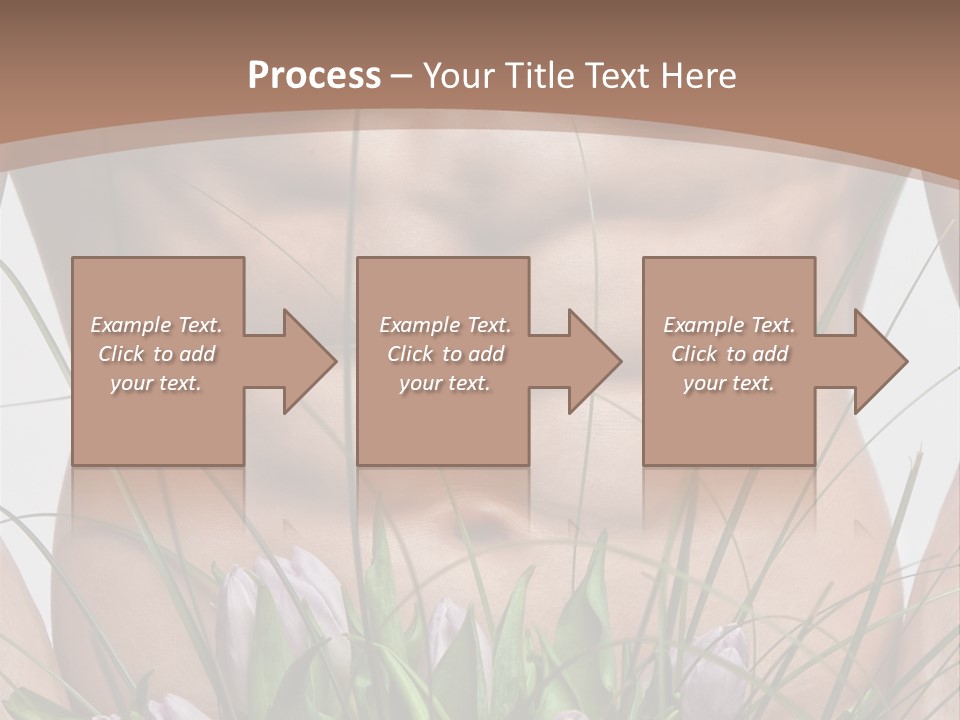 Man With Flowers PowerPoint Template