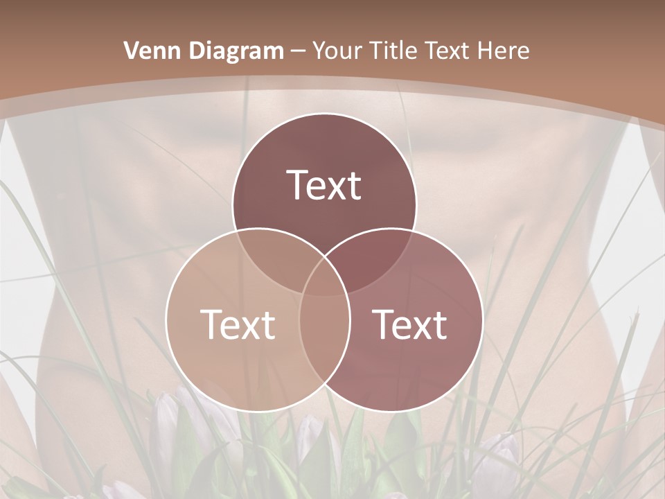 Man With Flowers PowerPoint Template