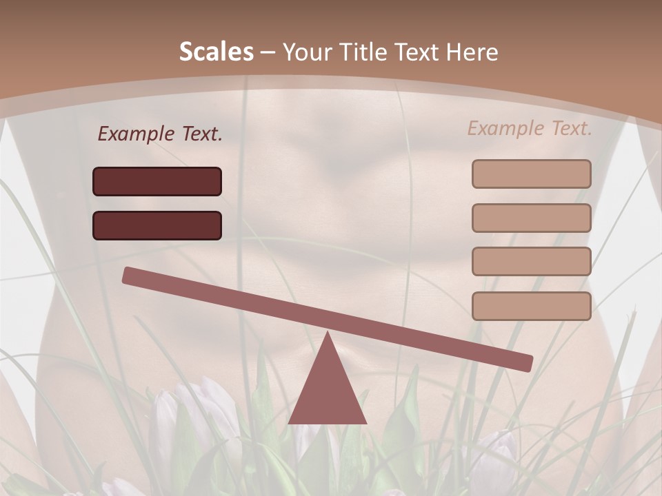 Man With Flowers PowerPoint Template