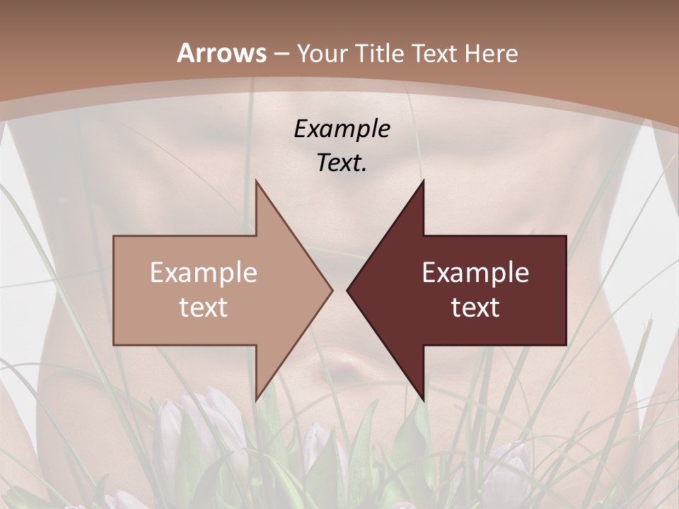 Man With Flowers PowerPoint Template