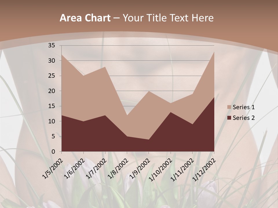 Man With Flowers PowerPoint Template