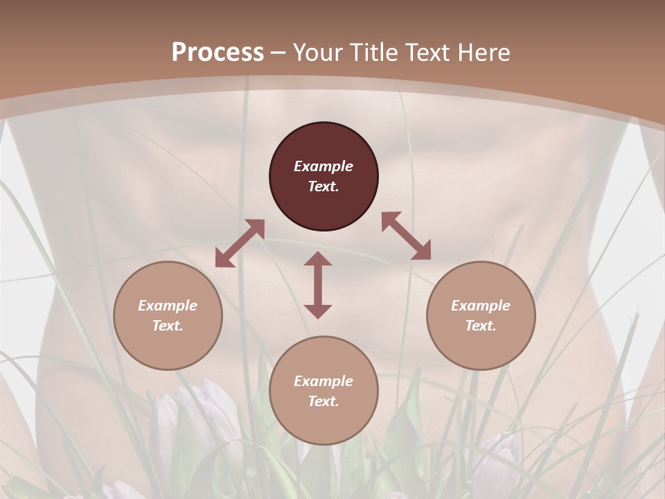 Man With Flowers PowerPoint Template