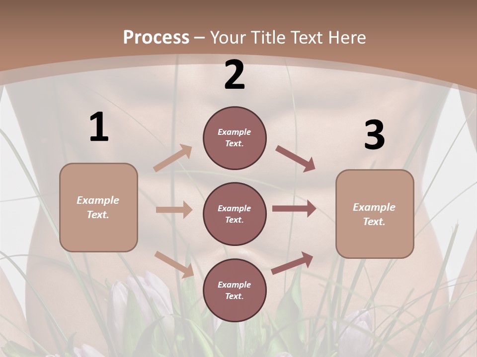 Man With Flowers PowerPoint Template