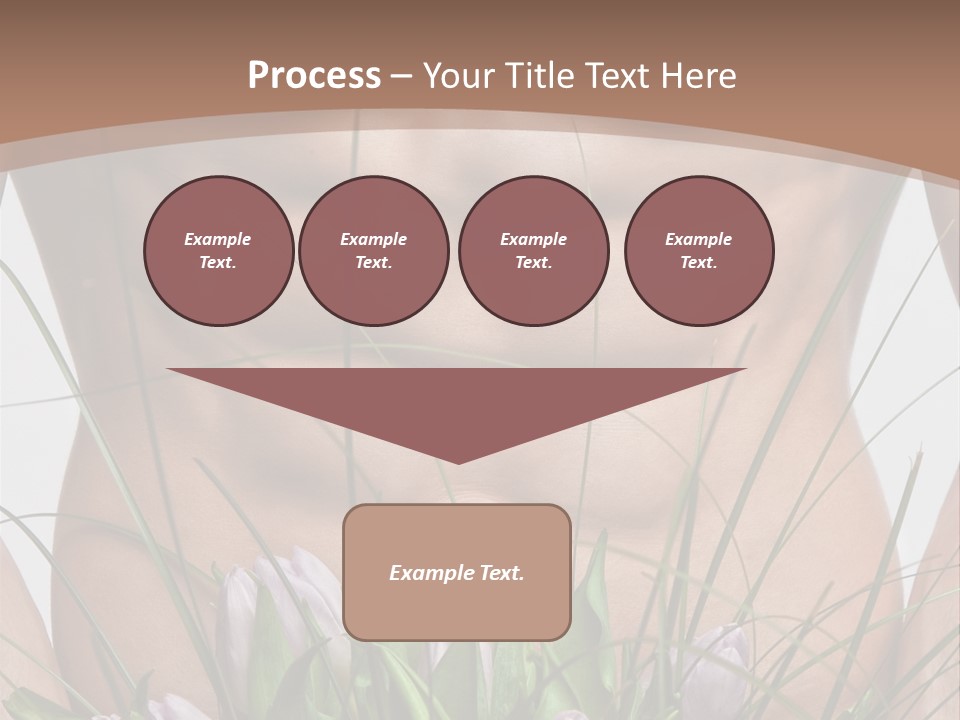 Man With Flowers PowerPoint Template