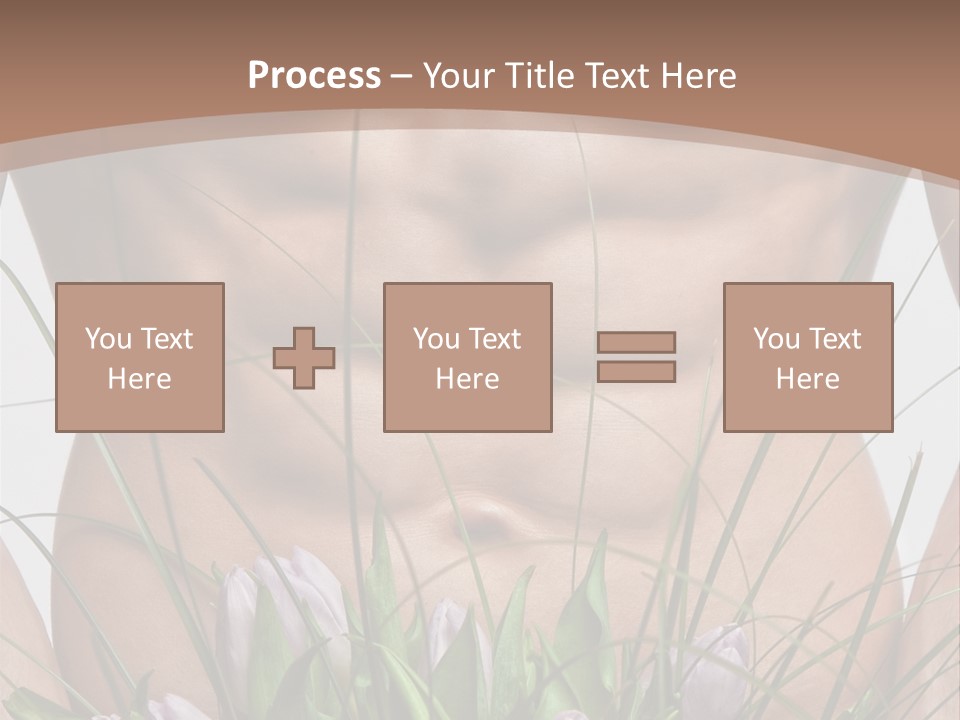 Man With Flowers PowerPoint Template