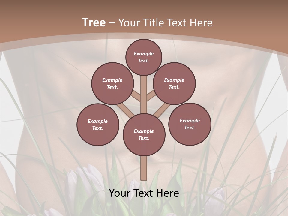 Man With Flowers PowerPoint Template