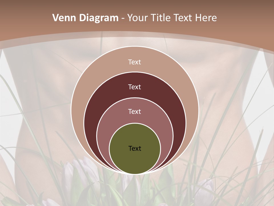 Man With Flowers PowerPoint Template