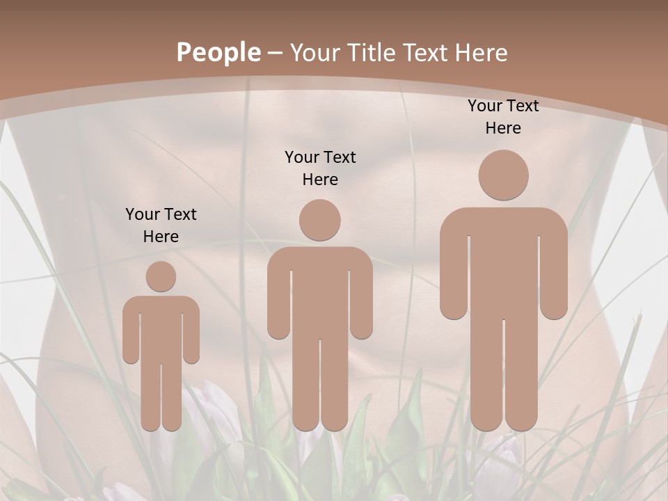 Man With Flowers PowerPoint Template