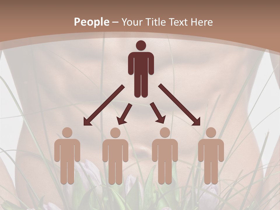 Man With Flowers PowerPoint Template