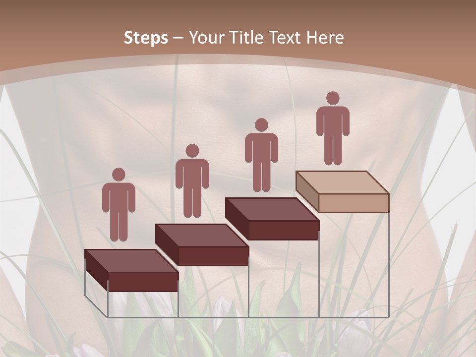 Man With Flowers PowerPoint Template