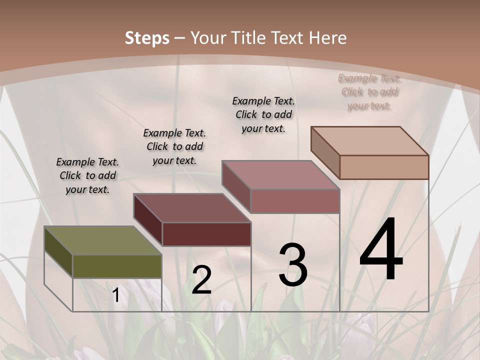 Man With Flowers PowerPoint Template