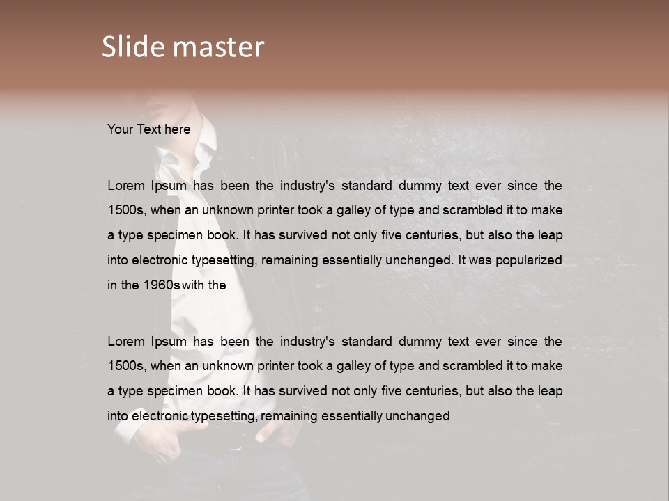 Leather Jackets India PowerPoint Template