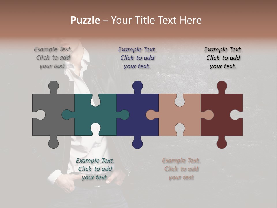 Leather Jackets India PowerPoint Template