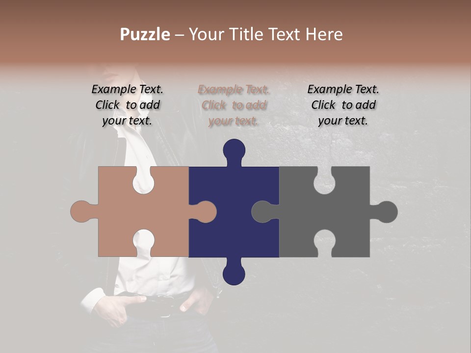 Leather Jackets India PowerPoint Template