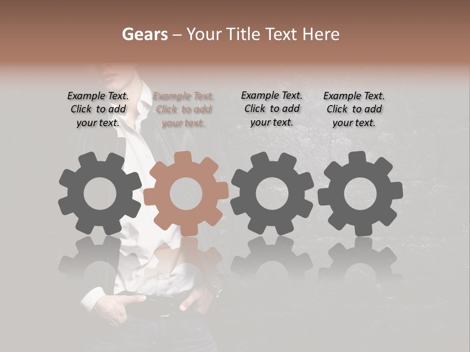 Leather Jackets India PowerPoint Template