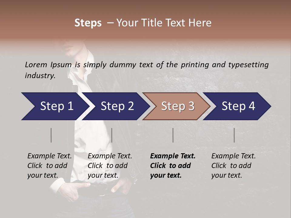 Leather Jackets India PowerPoint Template