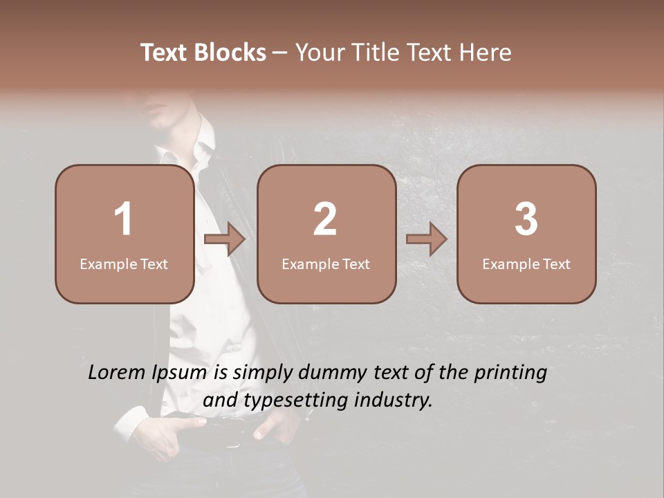 Leather Jackets India PowerPoint Template