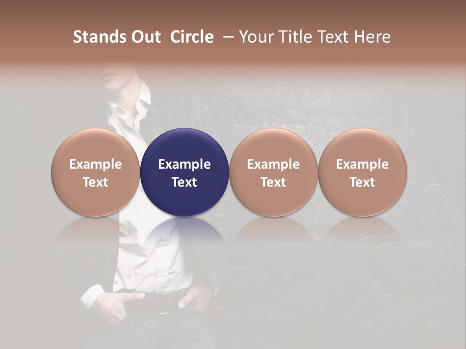 Leather Jackets India PowerPoint Template