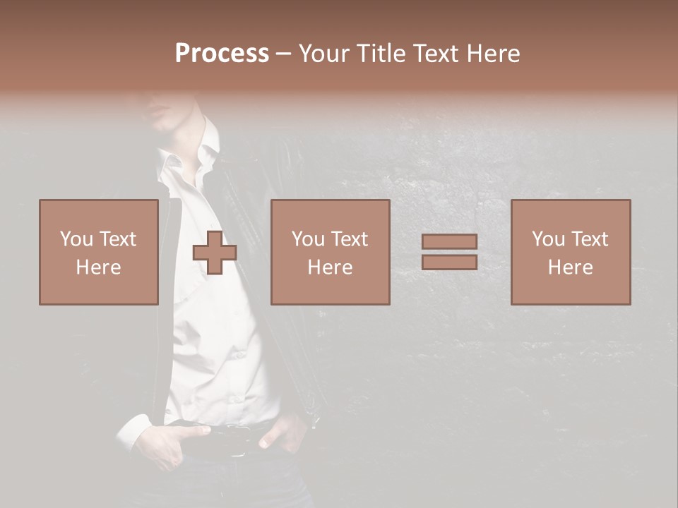 Leather Jackets India PowerPoint Template