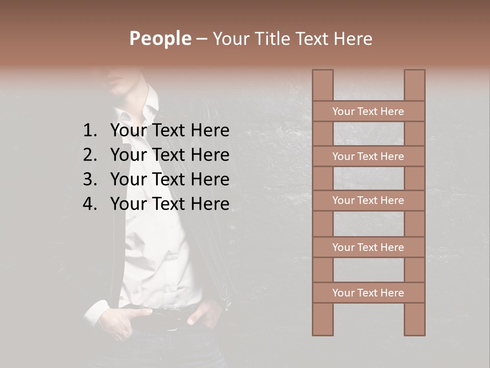 Leather Jackets India PowerPoint Template