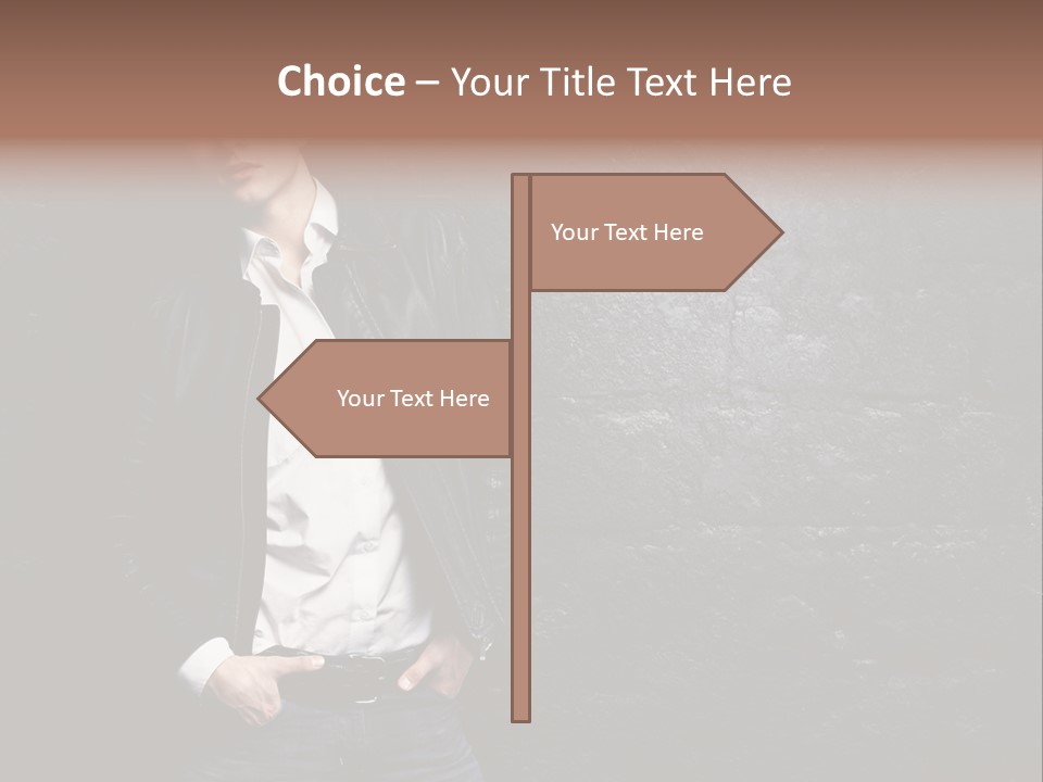 Leather Jackets India PowerPoint Template