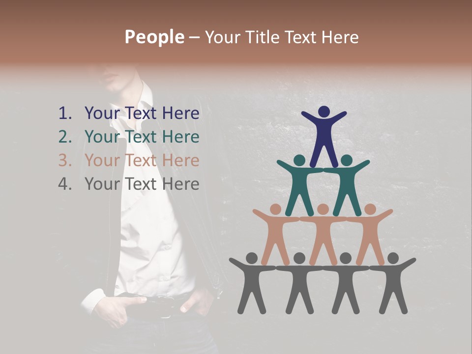 Leather Jackets India PowerPoint Template