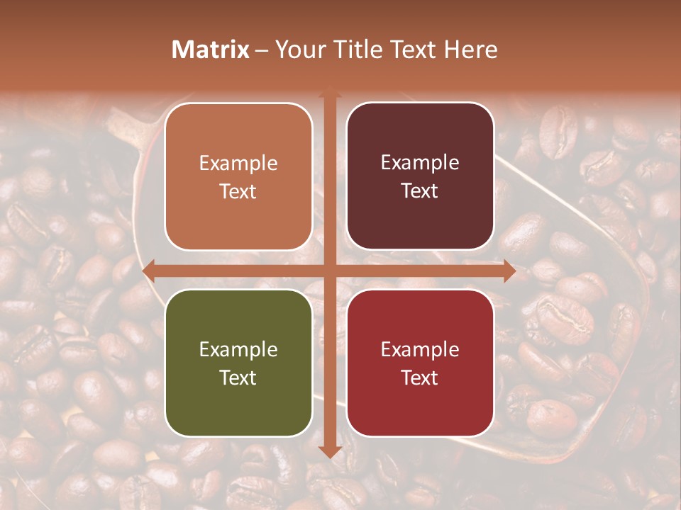 Coffee Beans Scoop PowerPoint Template