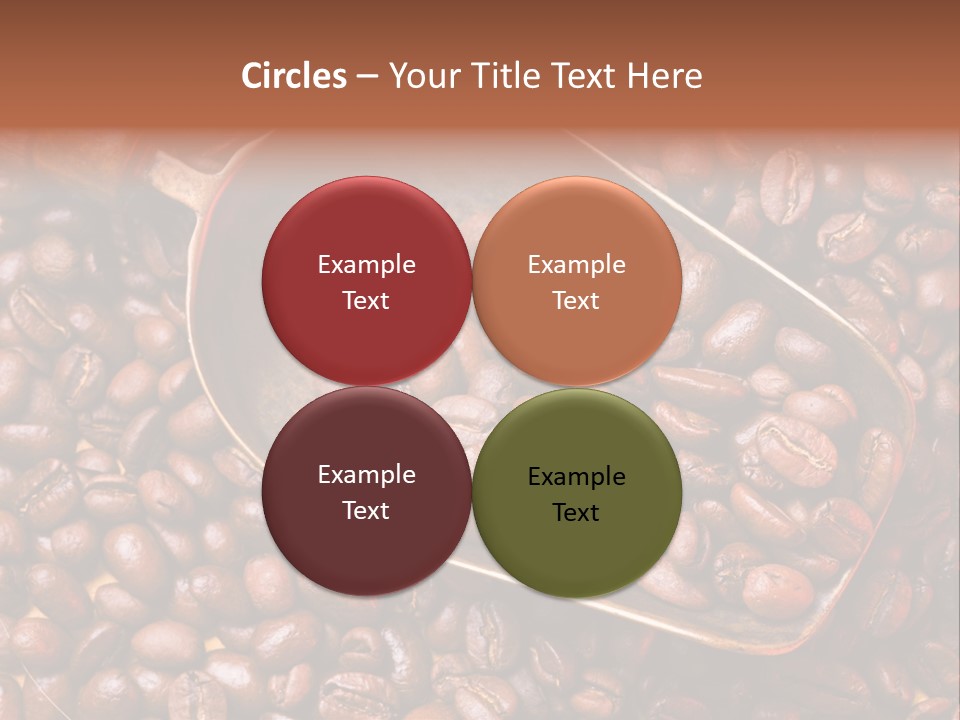 Coffee Beans Scoop PowerPoint Template