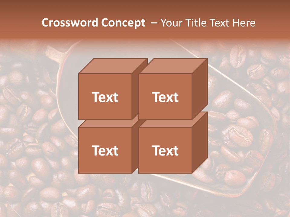 Coffee Beans Scoop PowerPoint Template