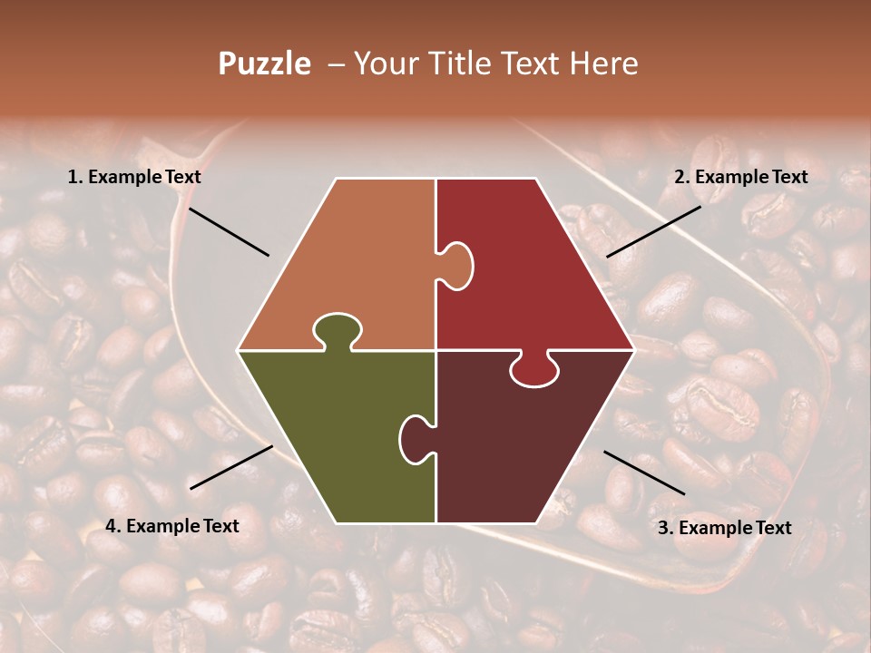 Coffee Beans Scoop PowerPoint Template