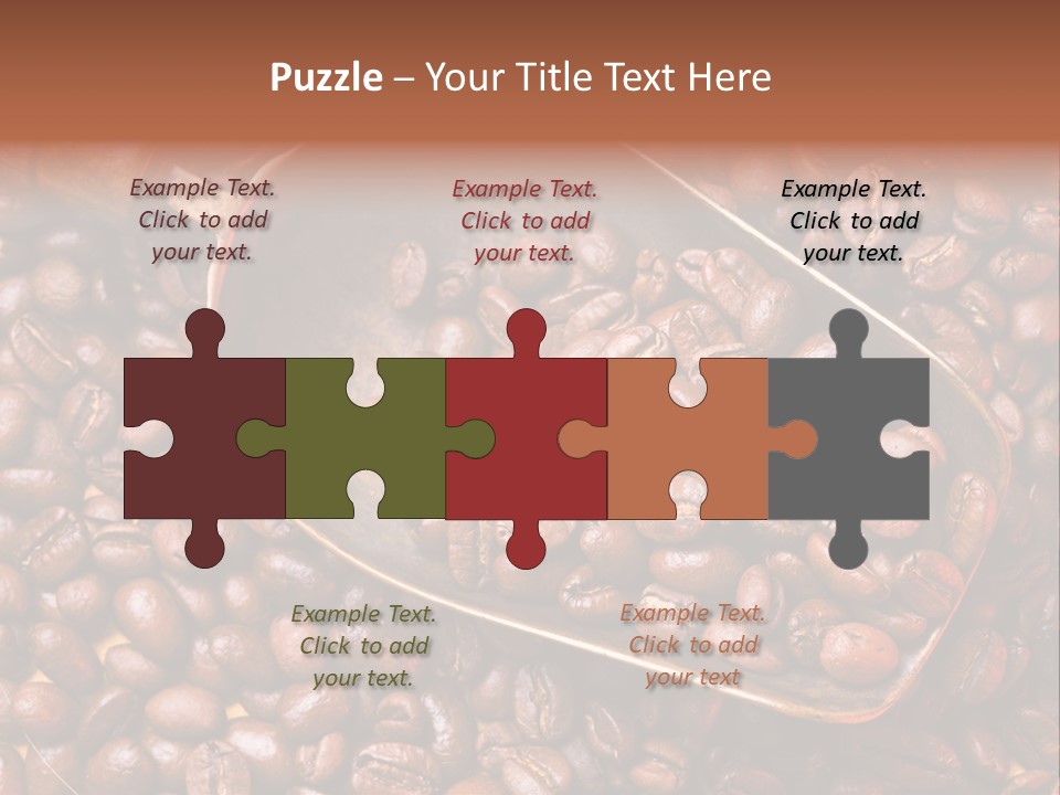 Coffee Beans Scoop PowerPoint Template