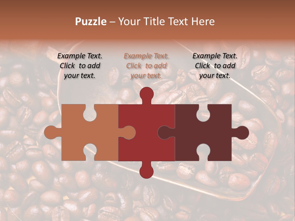 Coffee Beans Scoop PowerPoint Template