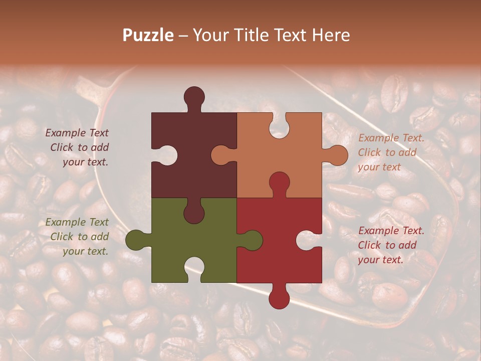Coffee Beans Scoop PowerPoint Template
