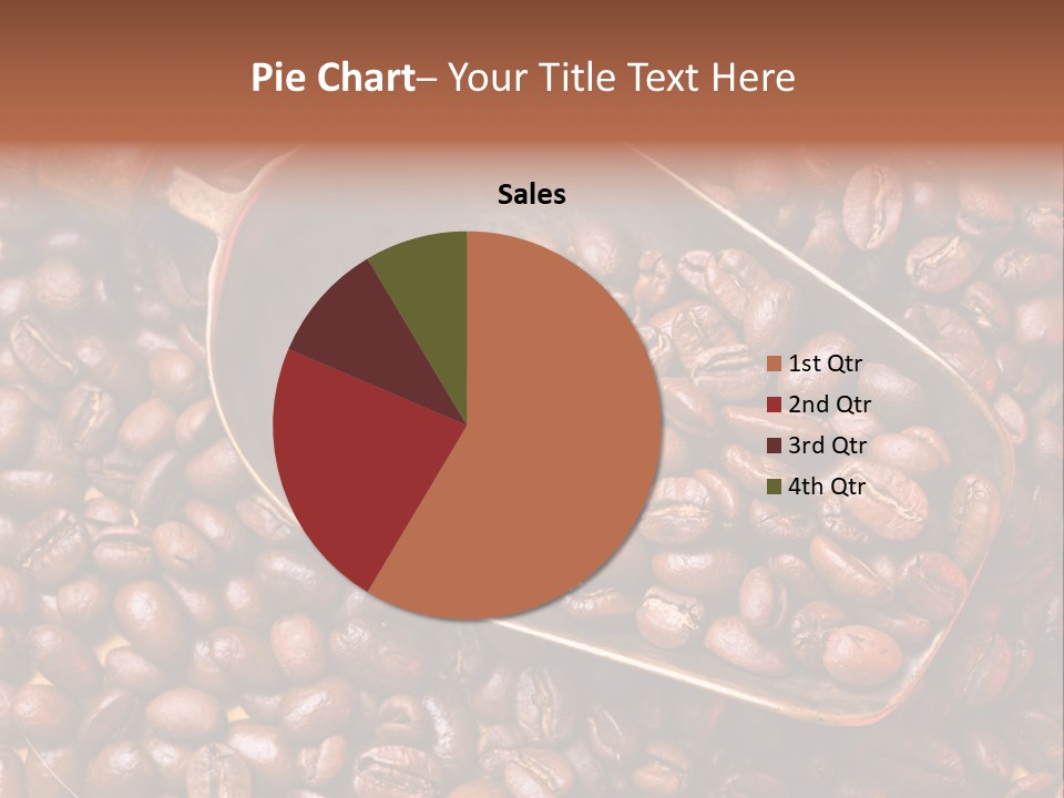 Coffee Beans Scoop PowerPoint Template