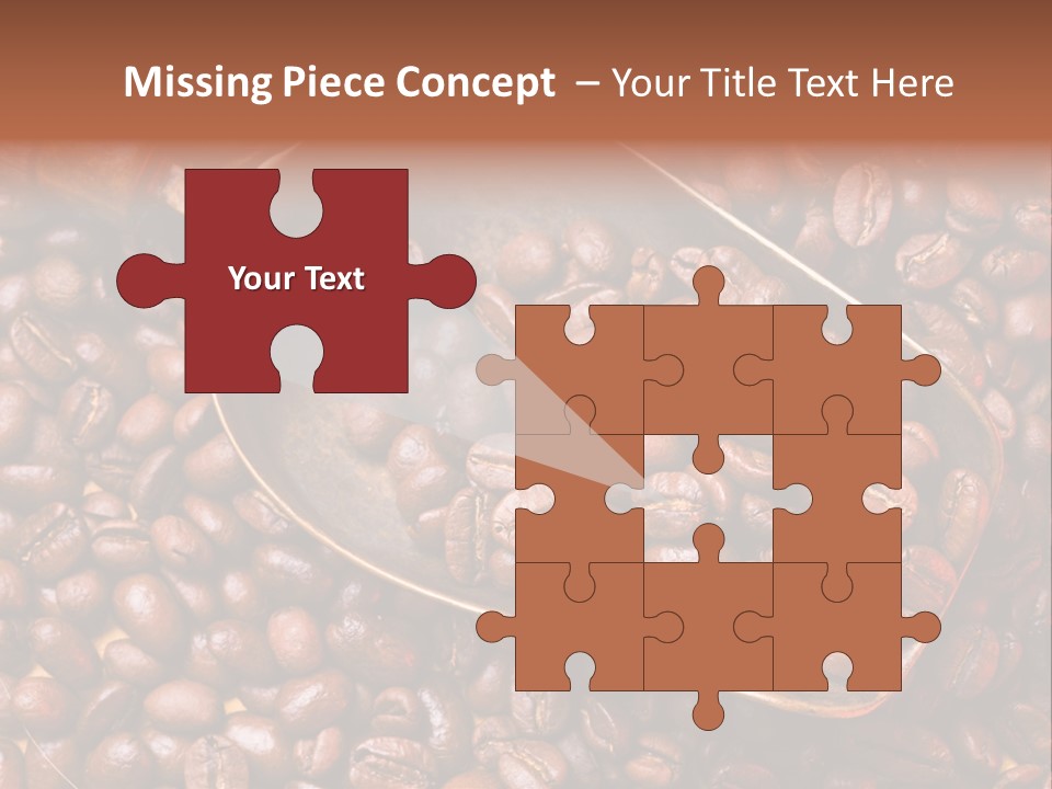 Coffee Beans Scoop PowerPoint Template